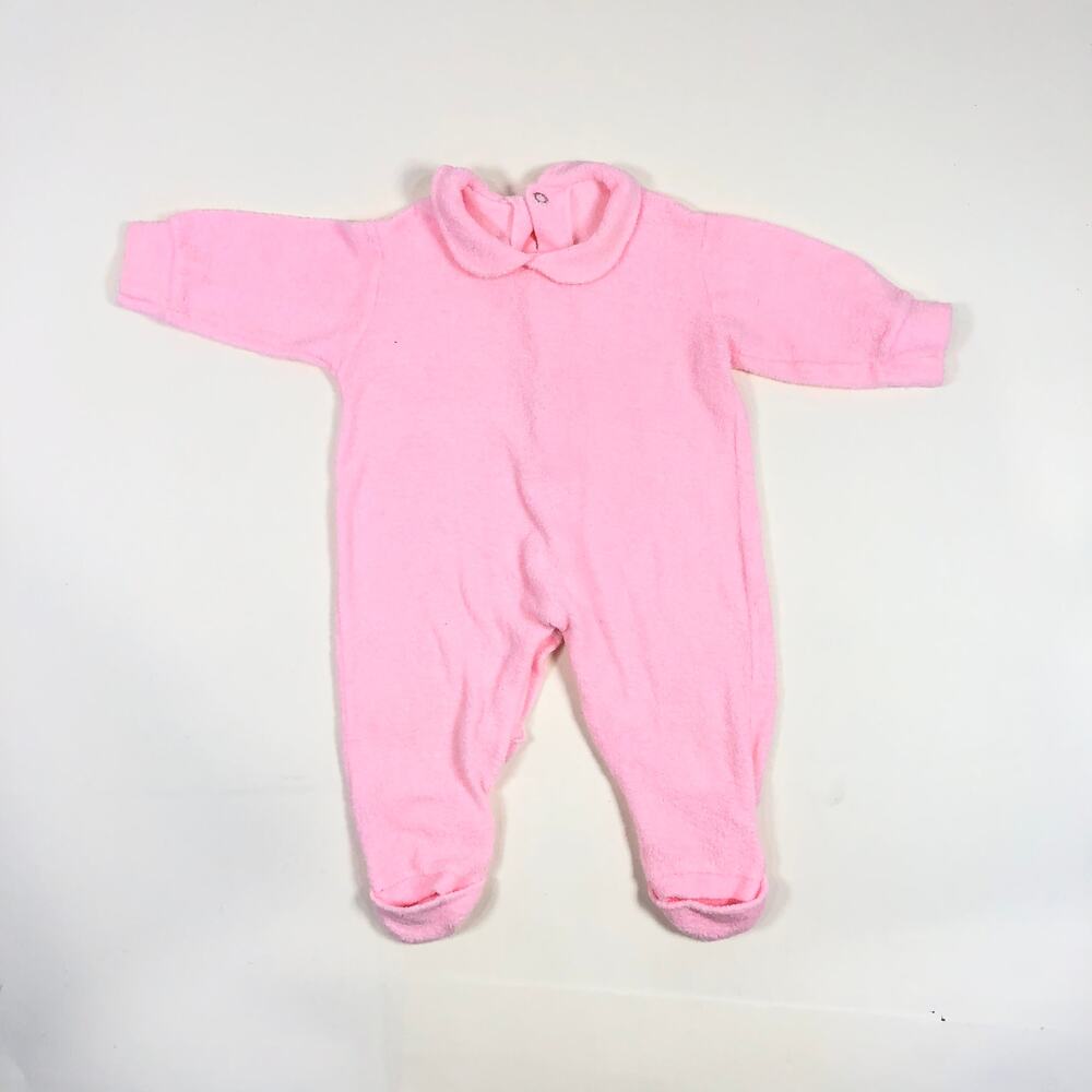VINTAGE TERRY BABY ROMPER SIZE 0/6M